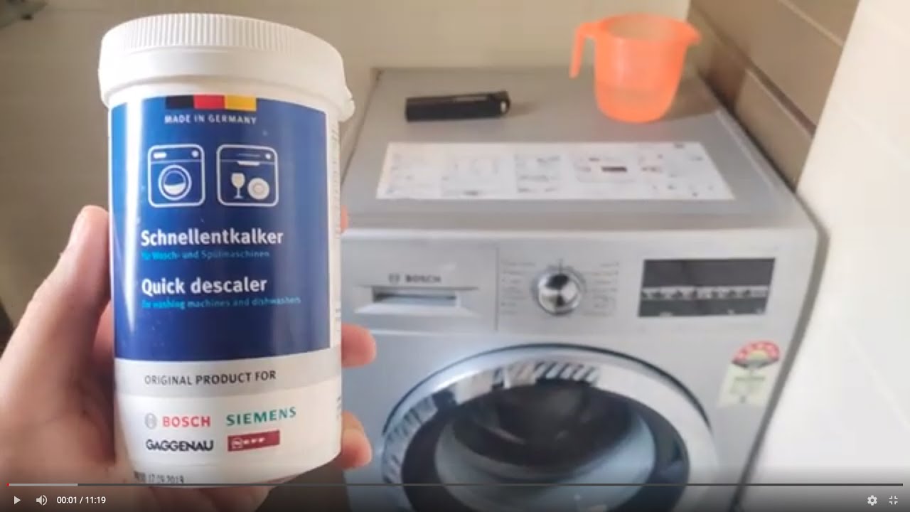 Bosch Washing Machine Cleaner Instructions